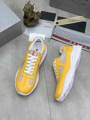 Prada America's Cup Low-top Sneakers Silver Yellow - 2
