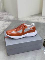 Prada America's Cup Low-top Sneakers Silver Orange - 3