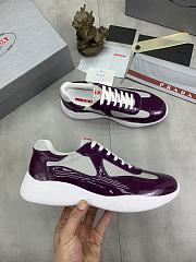 Prada America's Cup Low-top Sneakers Silver Purple - 5