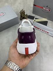 Prada America's Cup Low-top Sneakers Silver Purple - 4