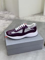 Prada America's Cup Low-top Sneakers Silver Purple - 3