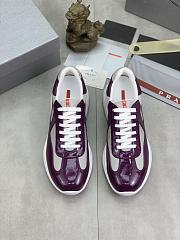 Prada America's Cup Low-top Sneakers Silver Purple - 2