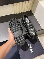 Dior Men's Loafer with Shiny Leather D902B-03 - 4