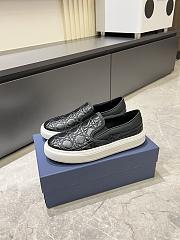 Dior Men's Slip-on Shoes with Oblique D0835B-01 - 5