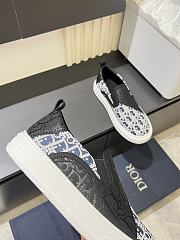 Dior Men's Slip-on Shoes with Oblique D0835B-08 - 5