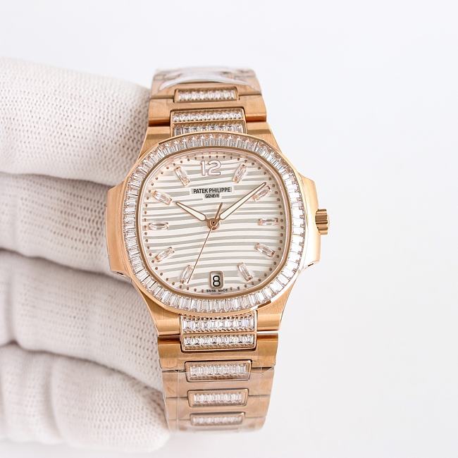 Patek Philippe Nautilus Silver White Watch P2543 - 1