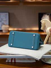 Hermes Birkin 30 Evercolor Palladium Etoupe H3250 Size 30×22×16cm - 4