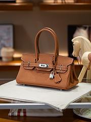 Hermes Birkin 30 Evercolor Palladium Etoupe H3252 Size 30×22×16cm - 3