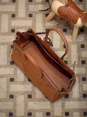 Hermes Birkin 30 Evercolor Palladium Etoupe H3252 Size 30×22×16cm - 2