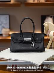Hermes Birkin 30 Evercolor Palladium Etoupe H3253 Size 30×22×16cm - 5