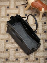 Hermes Birkin 30 Evercolor Palladium Etoupe H3253 Size 30×22×16cm - 2