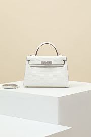 Hermes Kelly Crossbody Bag Crocodile HM9610 Size 19x12x6cm - 6