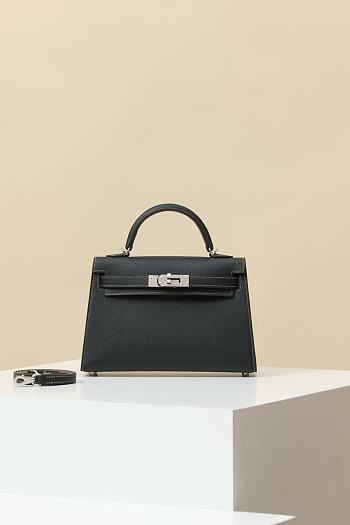 Hermes Kelly Crossbody Bag Crocodile HM9612 Size 19x12x6cm