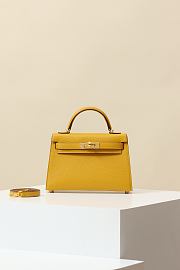 Hermes Kelly Crossbody Bag Crocodile HM9614 Size 19x12x6cm - 3