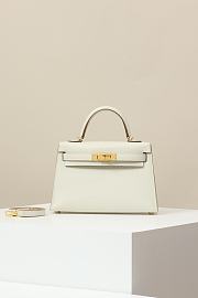 Hermes Kelly Crossbody Bag Crocodile HM9615 Size 19x12x6cm - 3