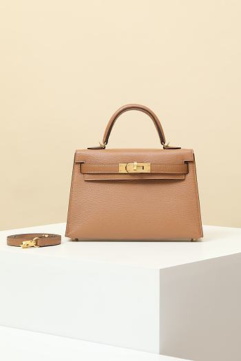 Hermes Kelly Crossbody Bag Crocodile HM9616 Size 19x12x6cm