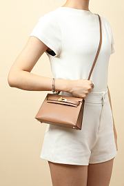 Hermes Kelly Crossbody Bag Crocodile HM9616 Size 19x12x6cm - 2