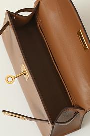 Hermes Kelly Crossbody Bag Crocodile HM9616 Size 19x12x6cm - 3