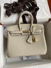 Hermes Togo Birkin 25 Handbag HM8870 Size 25x19x11cm - 6