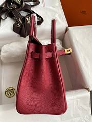 Hermes Togo Birkin 25 Handbag HM8872 Size 25x19x11cm - 5