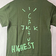 Travis Scott Jordan Cactus Jack Highest T-Shirt Olive - 4