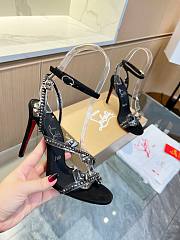 Christian Louboutin Heels Crystal Stiletto C2502B 10CM - 6