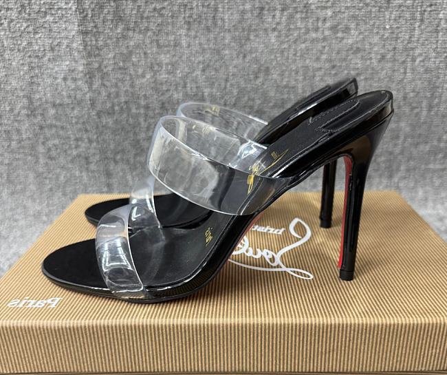 Christian Louboutin Just Nothing Mules Patent Leather Black 85mm - 1
