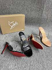 Christian Louboutin Just Nothing Mules Patent Leather Black 85mm - 3