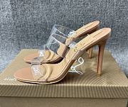 Christian Louboutin Just Nothing Mules Patent Leather Beige 85mm - 1