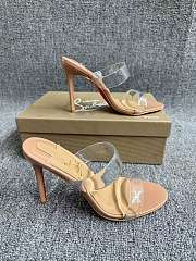 Christian Louboutin Just Nothing Mules Patent Leather Beige 85mm - 4