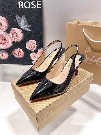 Christian Louboutin Kate Sling Patent Pumps C2581L 8cm