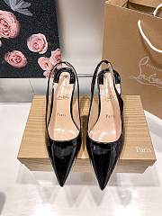 Christian Louboutin Kate Sling Patent Pumps C2581L 8cm - 6