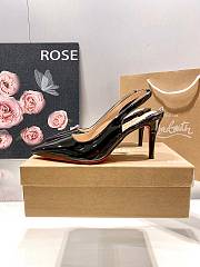 Christian Louboutin Kate Sling Patent Pumps C2581L 8cm - 5