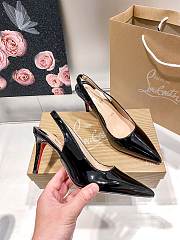 Christian Louboutin Kate Sling Patent Pumps C2581L 8cm - 2