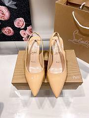 Christian Louboutin Kate Sling Patent Pumps C2582L 8cm - 4