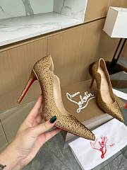 Christian Louboutin Rhinestone C8845-01B 10CM - 5