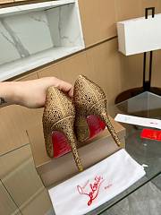Christian Louboutin Rhinestone C8845-01B 10CM - 3