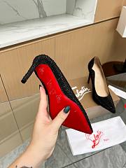 Christian Louboutin Rhinestone C8845-02B 10CM - 6