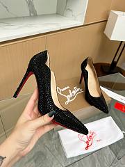 Christian Louboutin Rhinestone C8845-02B 10CM - 2