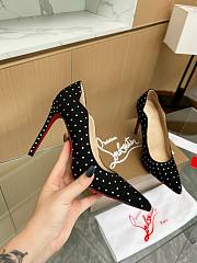 Christian Louboutin Rhinestone C8845-04B 10CM - 2