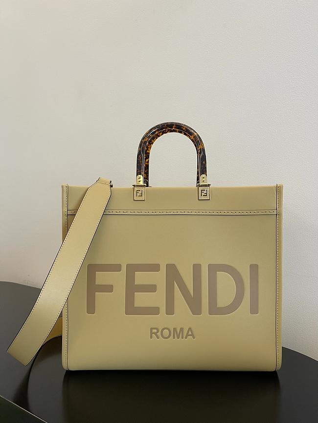 Fendi Sunshine Leather Tote Bag F9041 Size 35x17x31CM - 1