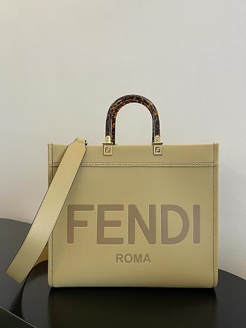 Fendi Sunshine Leather Tote Bag F9041 Size 35x17x31CM