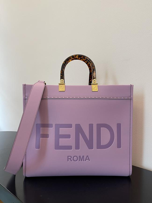 Fendi Sunshine Leather Tote Bag F9044 Size 35x17x31CM - 1