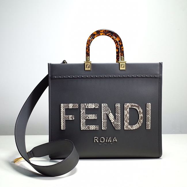 Fendi Sunshine Leather Tote Bag F9046 Size 35x17x31CM - 1