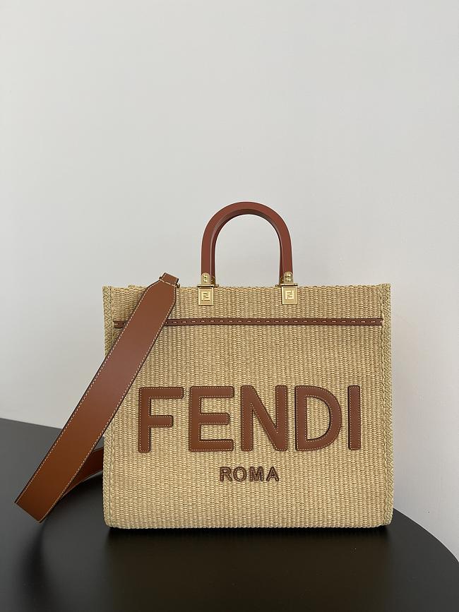 Fendi Sunshine Leather Tote Bag F9047 Size 35x17x31CM - 1
