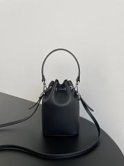 Fendi Mon Tresor Bucket Black White Bag 19x17x10CM - 2