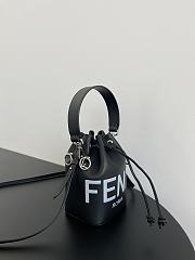 Fendi Mon Tresor Bucket Black White Bag 19x17x10CM - 5