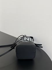 Fendi Mon Tresor Bucket Black White Bag 19x17x10CM - 4