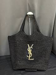 Saint Laurent Icare Maxi Raffia Tote Size 58x6x40cm - 5