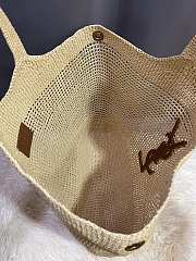 Saint Laurent Icare Maxi Raffia Tote S2510 Size 58x6x40cm - 6